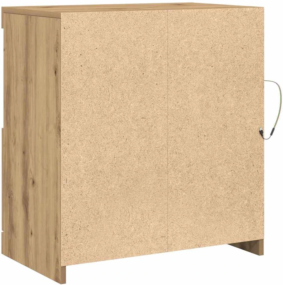 LED Bufetas Ruda 60,5 x 37 x 67 cm Apdirbta mediena