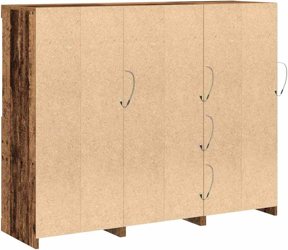 LED Bufetas Senas medis 123 x 37 x 100 cm Apdirbta mediena