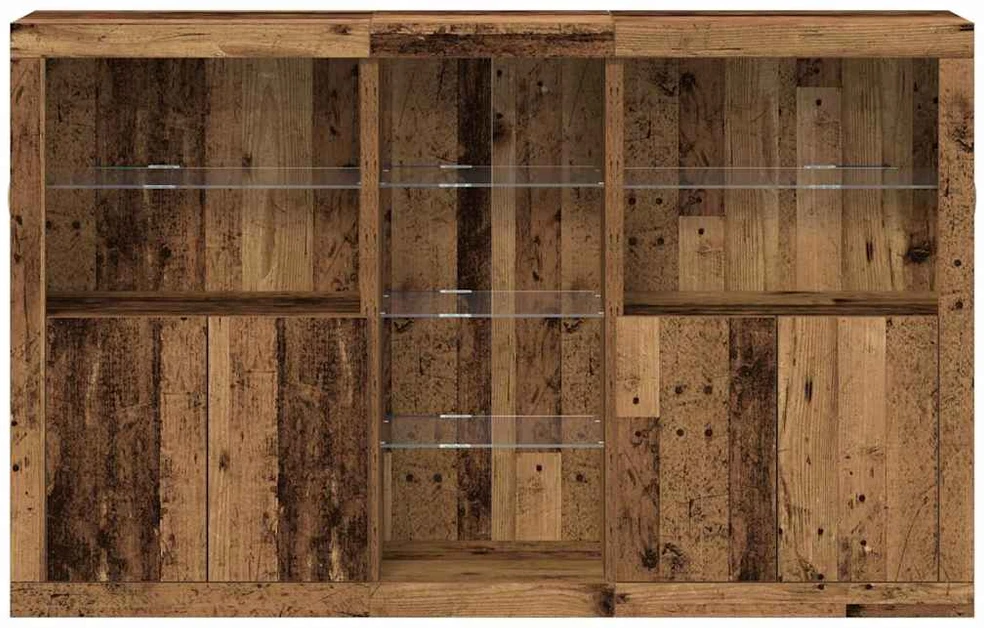 LED Bufetas Senas medis 162 x 37 x 100 cm Apdirbta mediena