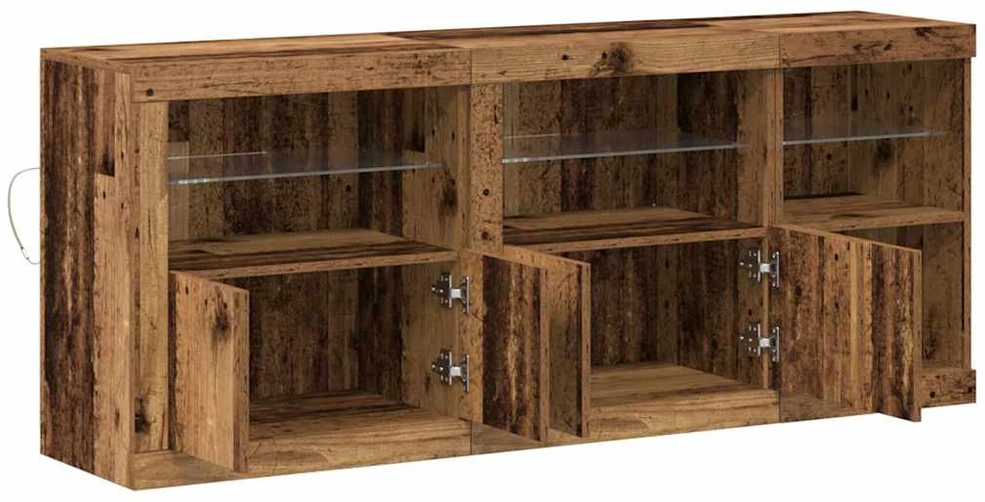 LED Bufetas Senas medis 162 x 37 x 67 cm Apdirbta mediena