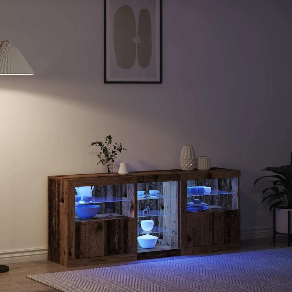 LED Bufetas Senas medis 162 x 37 x 67 cm Apdirbta mediena