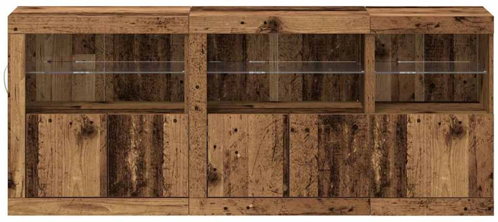 LED Bufetas Senas medis 162 x 37 x 67 cm Apdirbta mediena