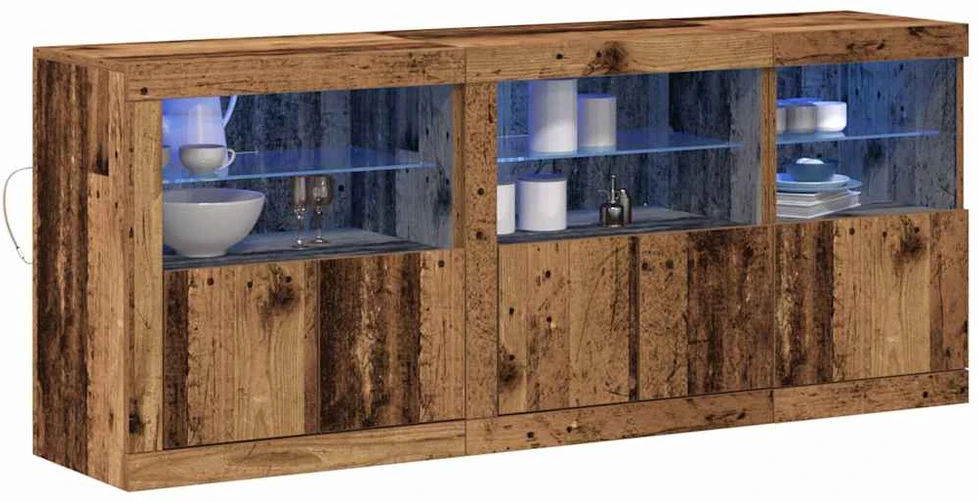 LED Bufetas Senas medis 162 x 37 x 67 cm Apdirbta mediena