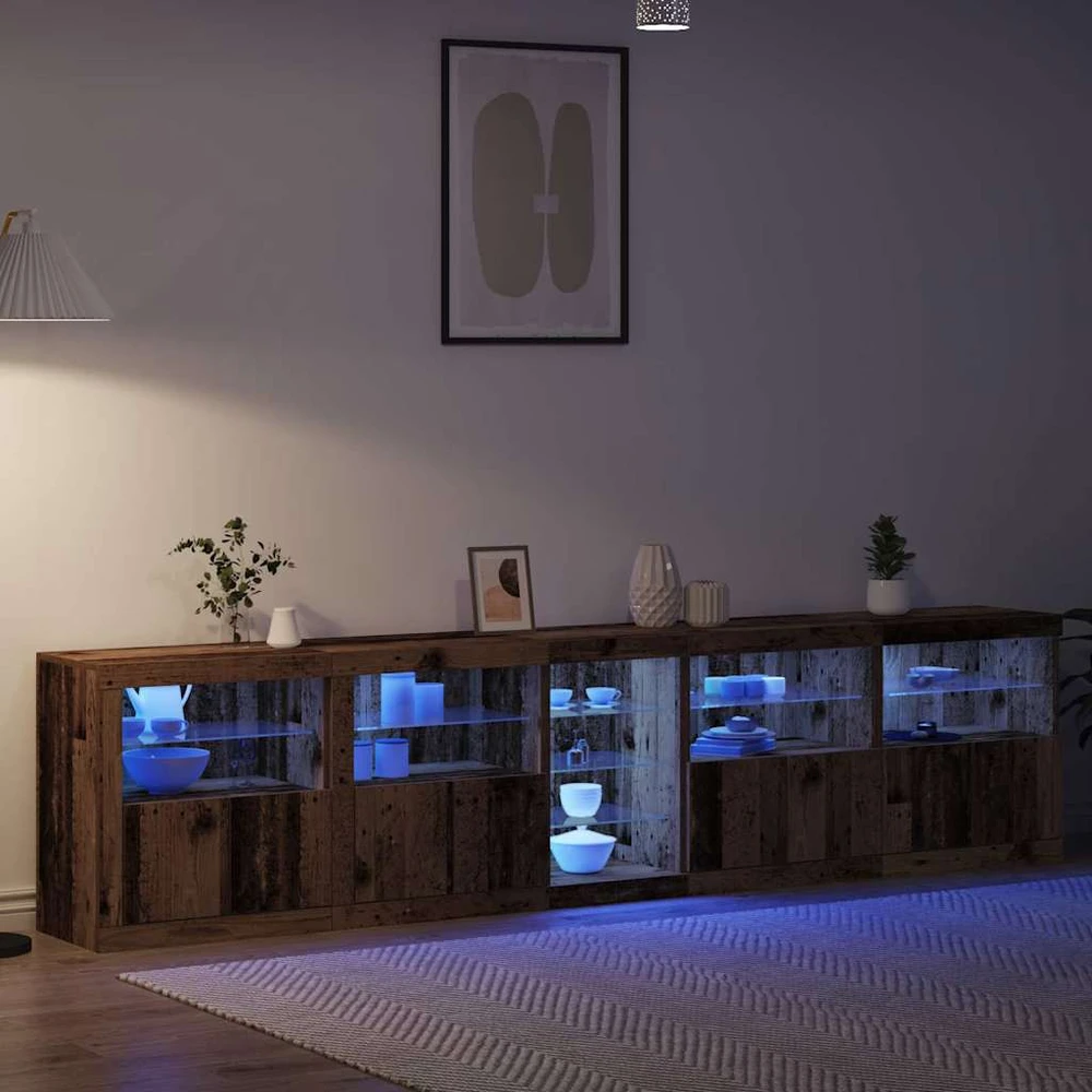 LED Bufetas Senas medis 283 x 37 x 67 cm Apdirbta mediena