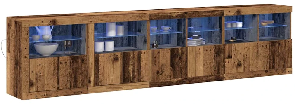 LED Bufetas Senas medis 283 x 37 x 67 cm Apdirbta mediena