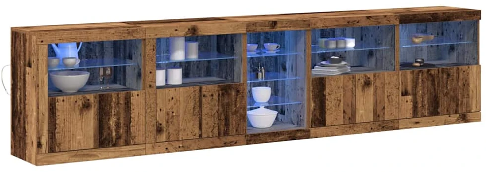 LED Bufetas Senas medis 283 x 37 x 67 cm Apdirbta mediena