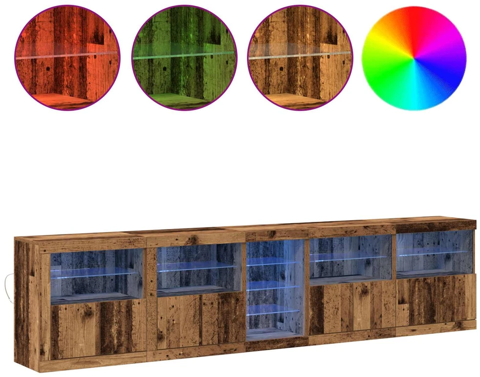 LED Bufetas Senas medis 283 x 37 x 67 cm Apdirbta mediena