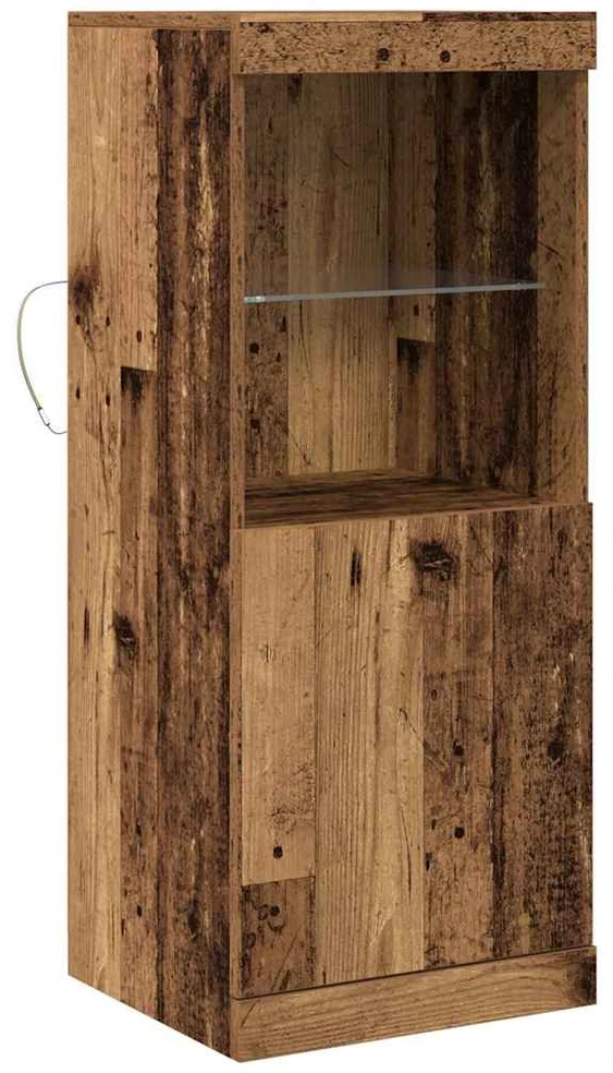 LED Bufetas Senas medis 41 x 37 x 100 cm Apdirbta mediena