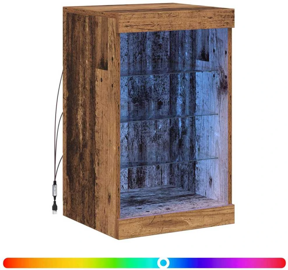 LED Bufetas Senas medis 41 x 37 x 67 cm Apdirbta mediena