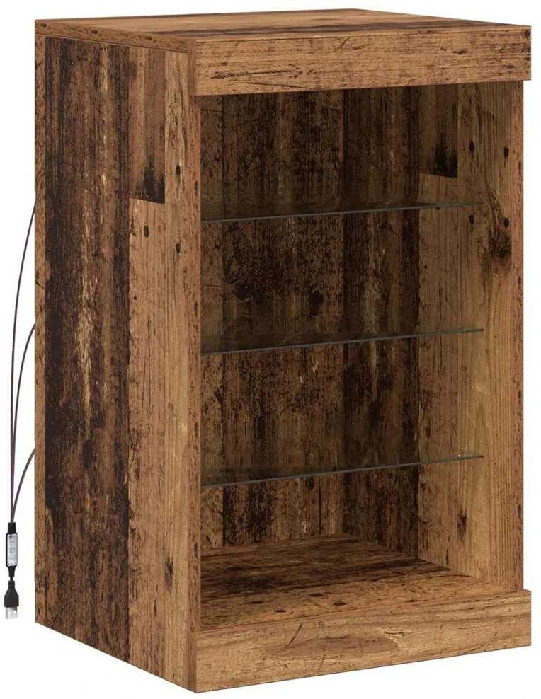 LED Bufetas Senas medis 41 x 37 x 67 cm Apdirbta mediena