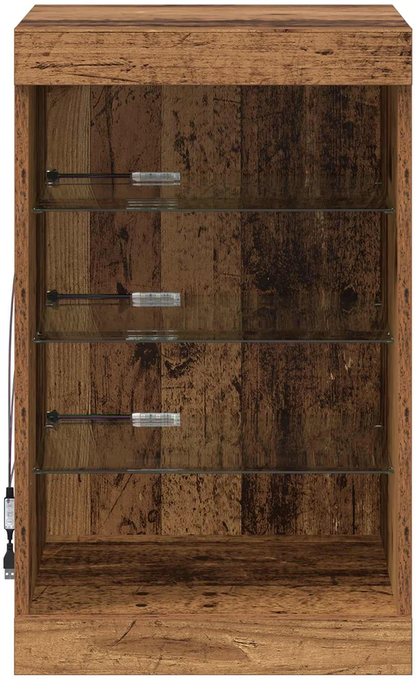 LED Bufetas Senas medis 41 x 37 x 67 cm Apdirbta mediena