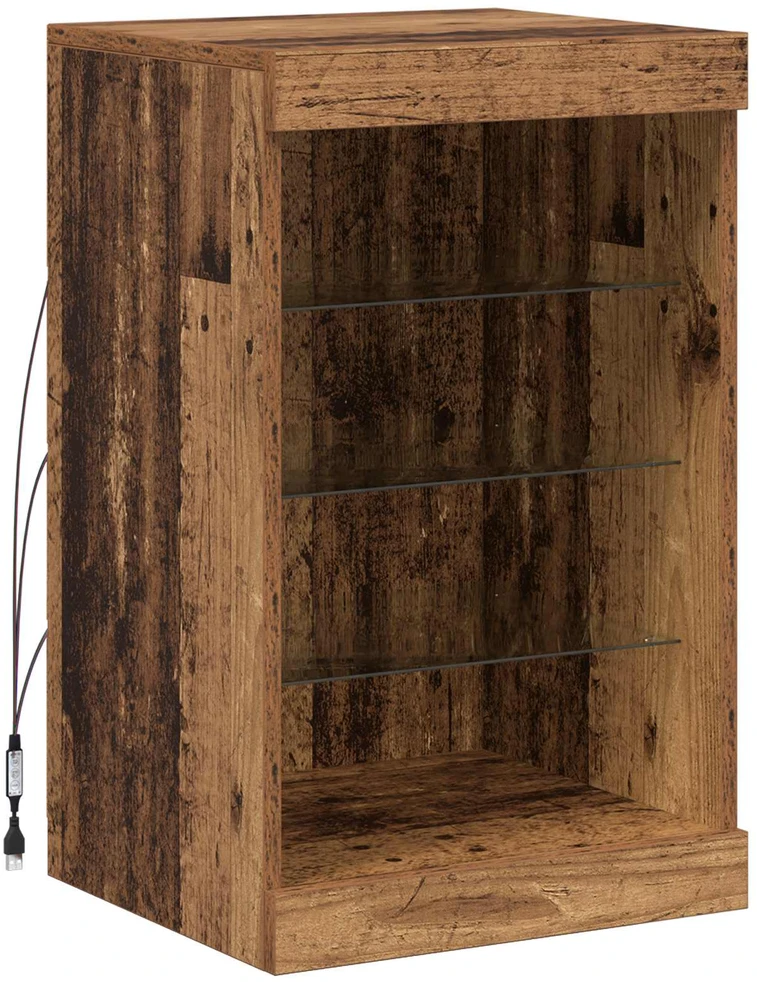 LED Bufetas Senas medis 41 x 37 x 67 cm Apdirbta mediena