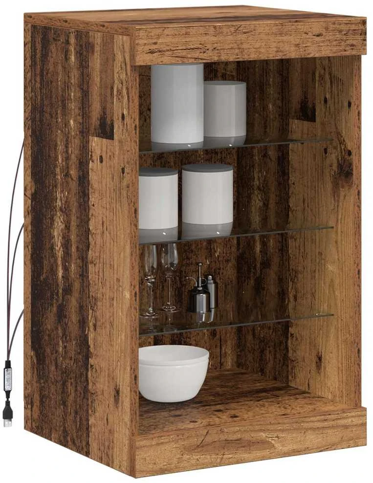 LED Bufetas Senas medis 41 x 37 x 67 cm Apdirbta mediena