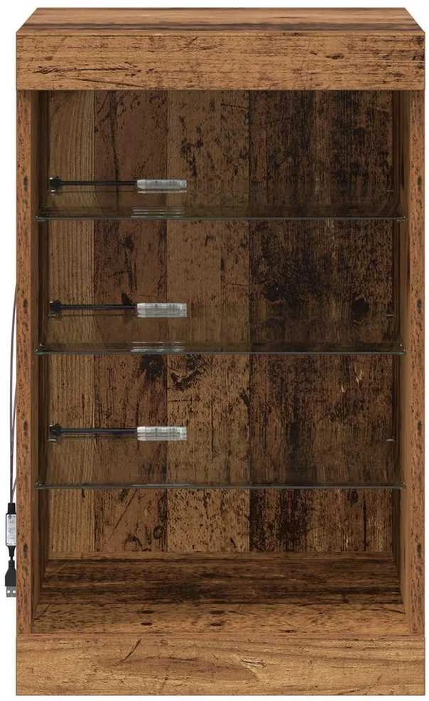 LED Bufetas Senas medis 41 x 37 x 67 cm Apdirbta mediena