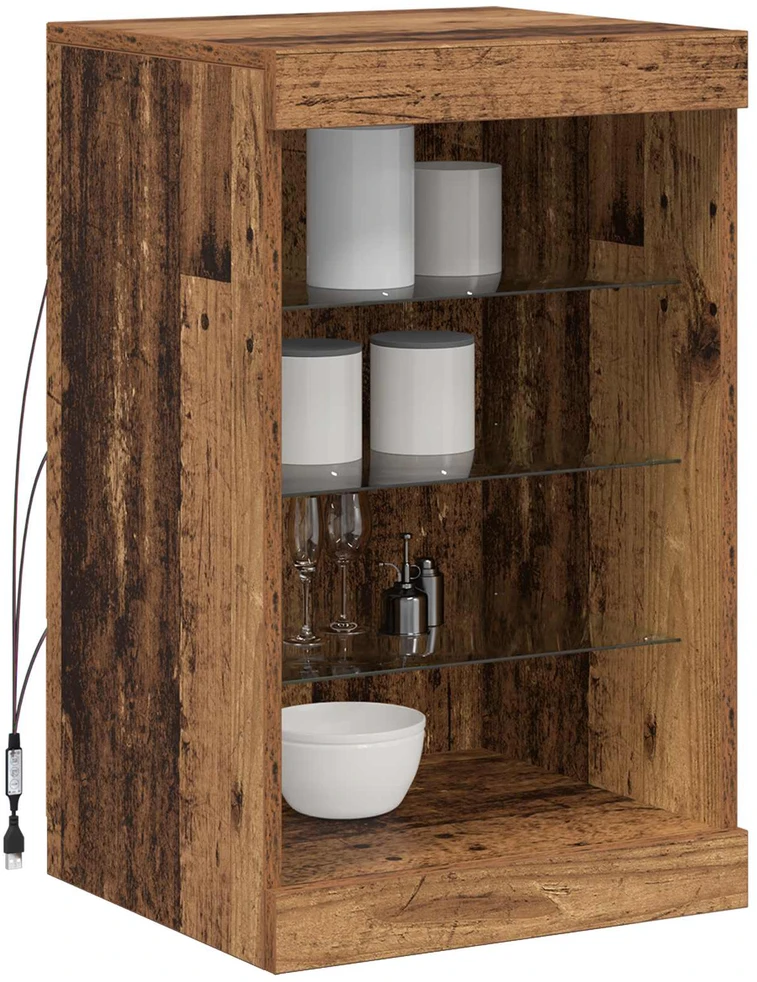 LED Bufetas Senas medis 41 x 37 x 67 cm Apdirbta mediena