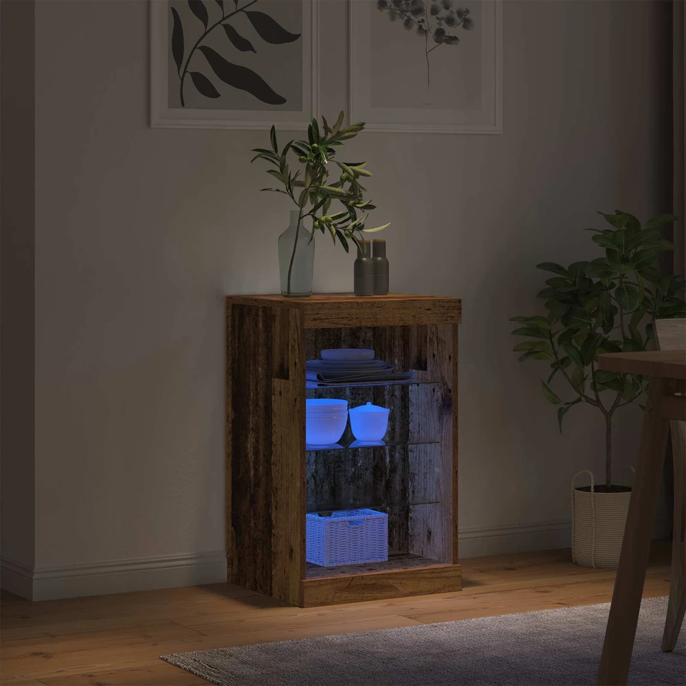 LED Bufetas Senas medis 41 x 37 x 67 cm Apdirbta mediena