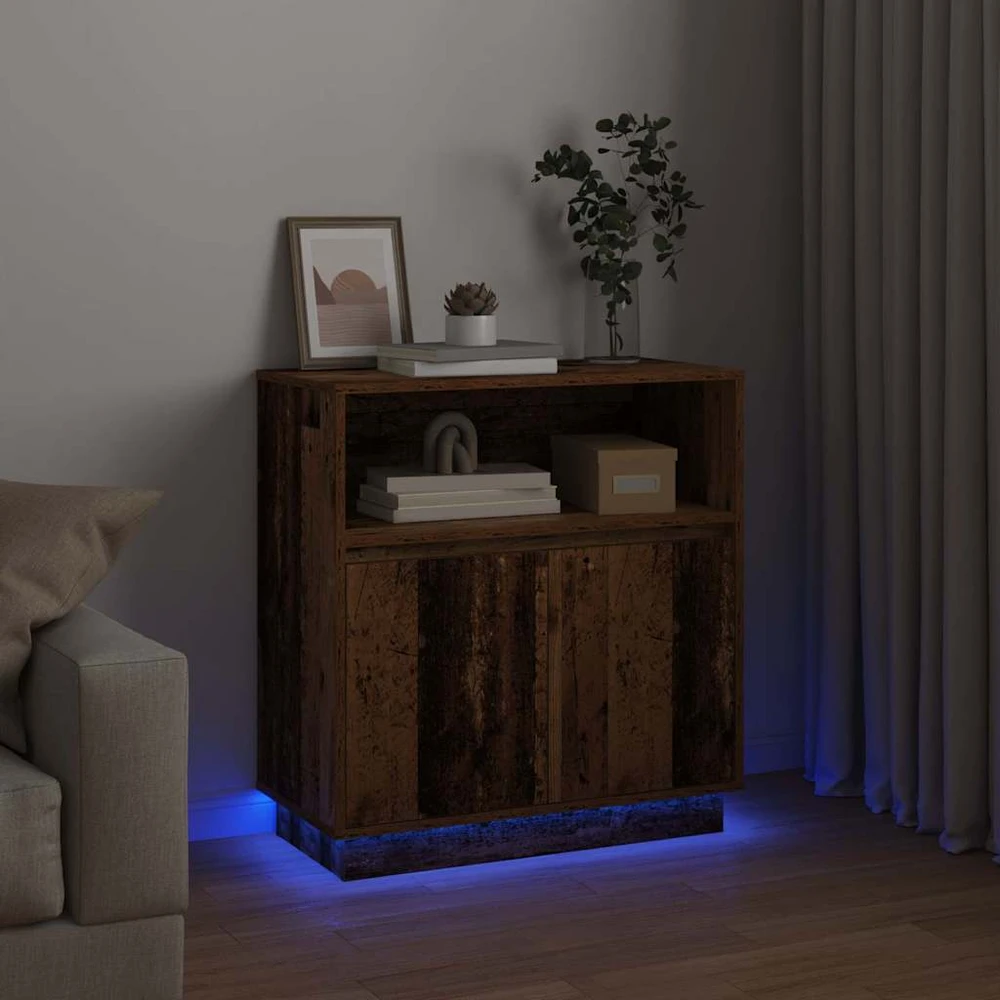 LED Bufetas Senas medis 71 x 34,5 x 75 cm Apdirbta mediena