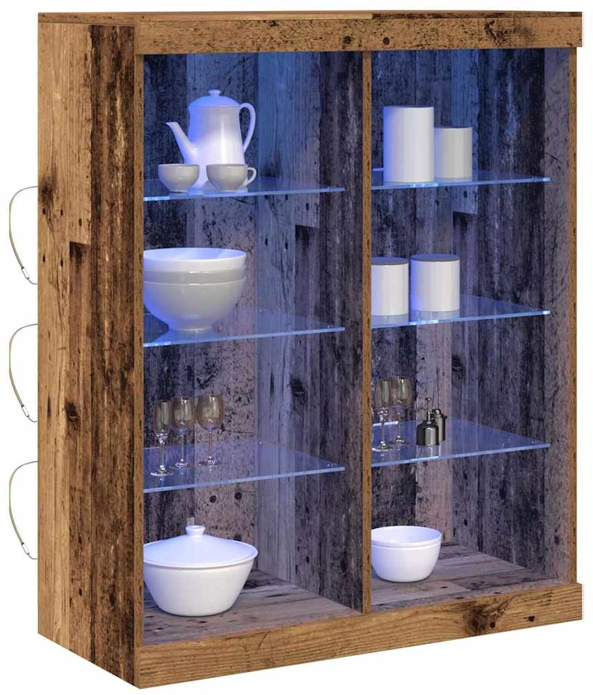 LED Bufetas Sendintos medienos 81 x 37 x 100 cm