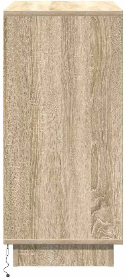 LED Bufetas Sonoma ąžuolas 71 x 34,5 x 75 cm Apdirbta mediena