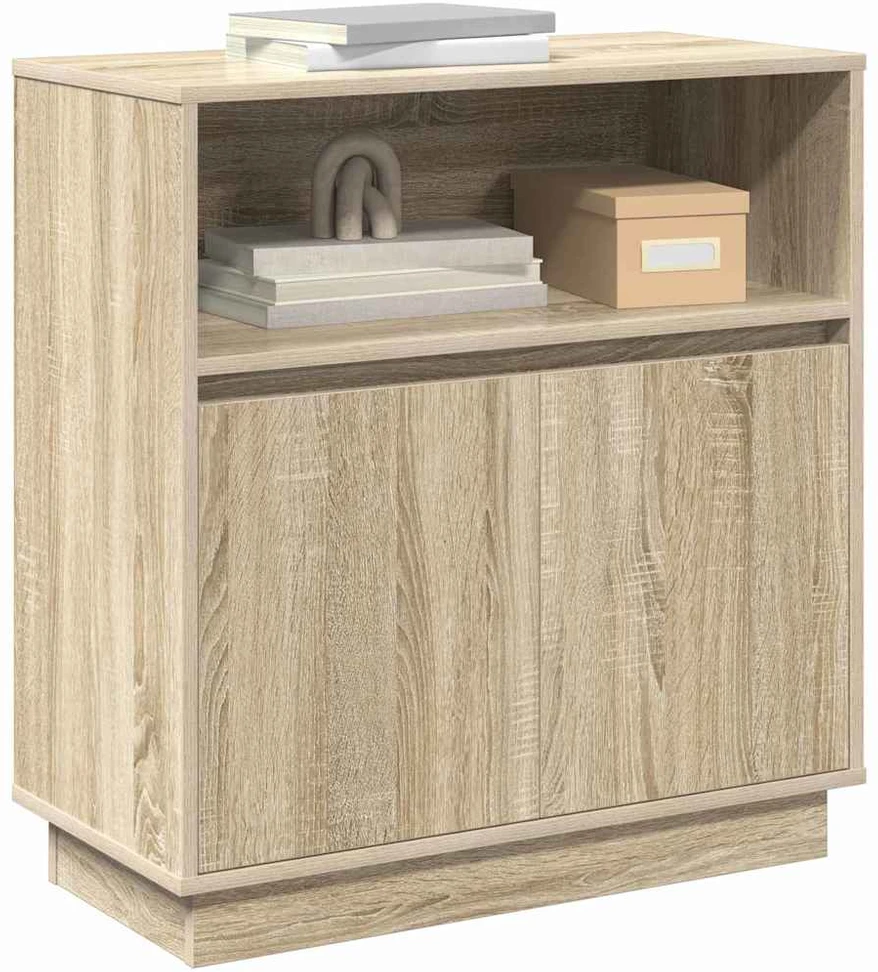 LED Bufetas Sonoma ąžuolas 71 x 34,5 x 75 cm Apdirbta mediena