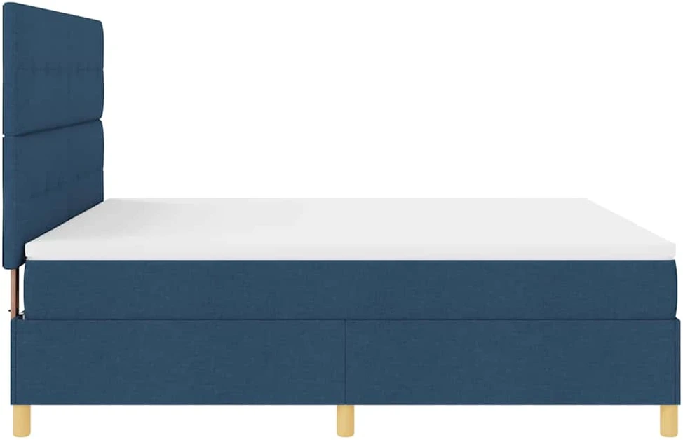 LED Čiužinio Lova su galvūgalio Mėlyna 180 x 200 cm audinys