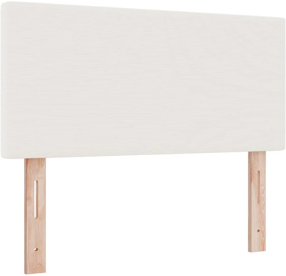 LED Čiužinio Lova su galvūgalio Kremas ir balta 120 x 200 cm