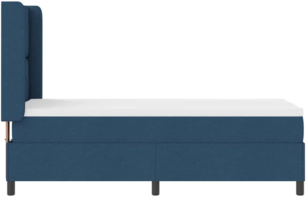 LED Čiužinio Lova su galvūgalio Mėlyna 90 x 190 cm audinys