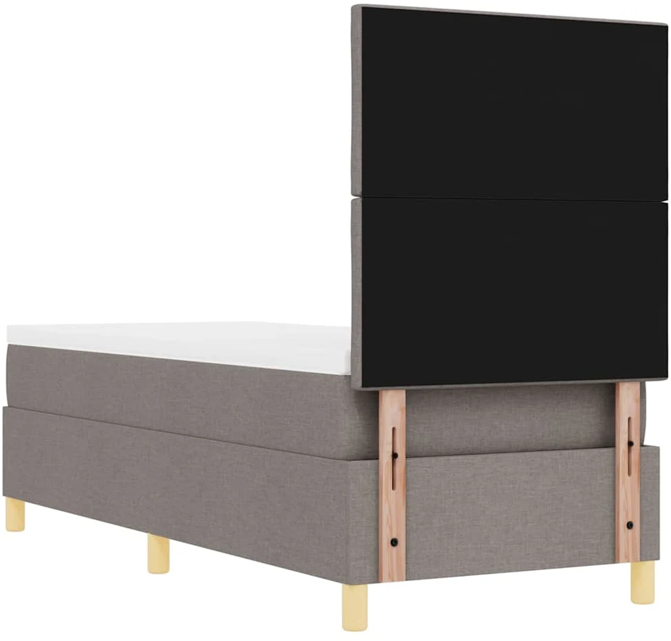 LED Čiužinio Lova su galvūgalio Tortora 80 x 200 cm audinys