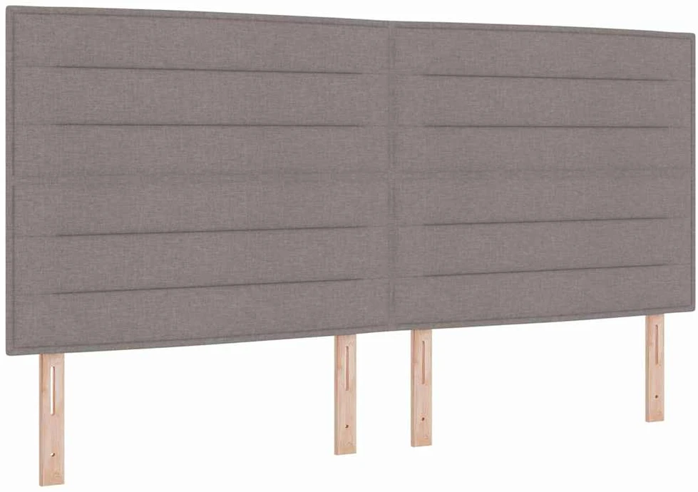 LED Čiužinio Lova su galvūgalio Tortora 200 x 200 cm audinys