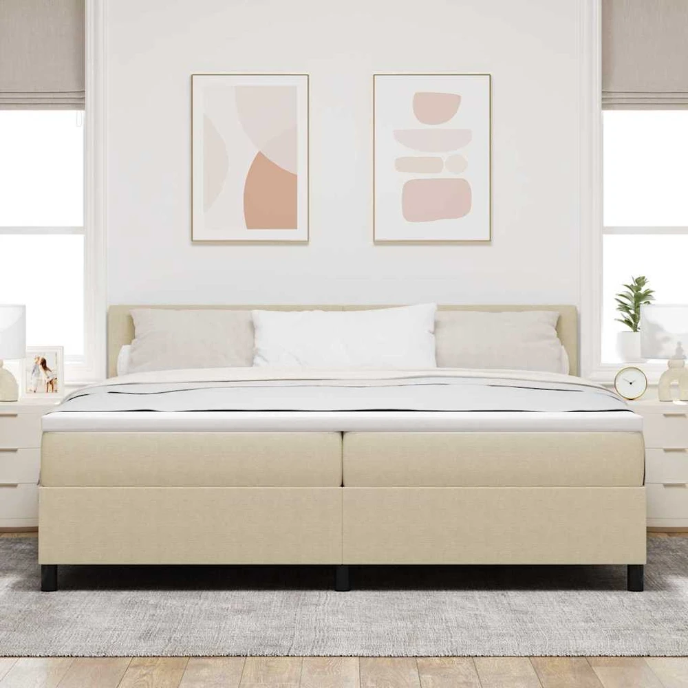 LED Čiužinio Lova Šviesiai pilka ir balta. 200 x 200 cm