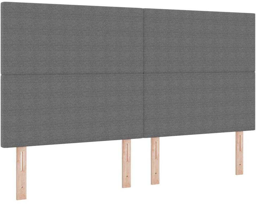 LED Čiužinio Lova Šviesiai pilka ir balta. 180 x 200 cm