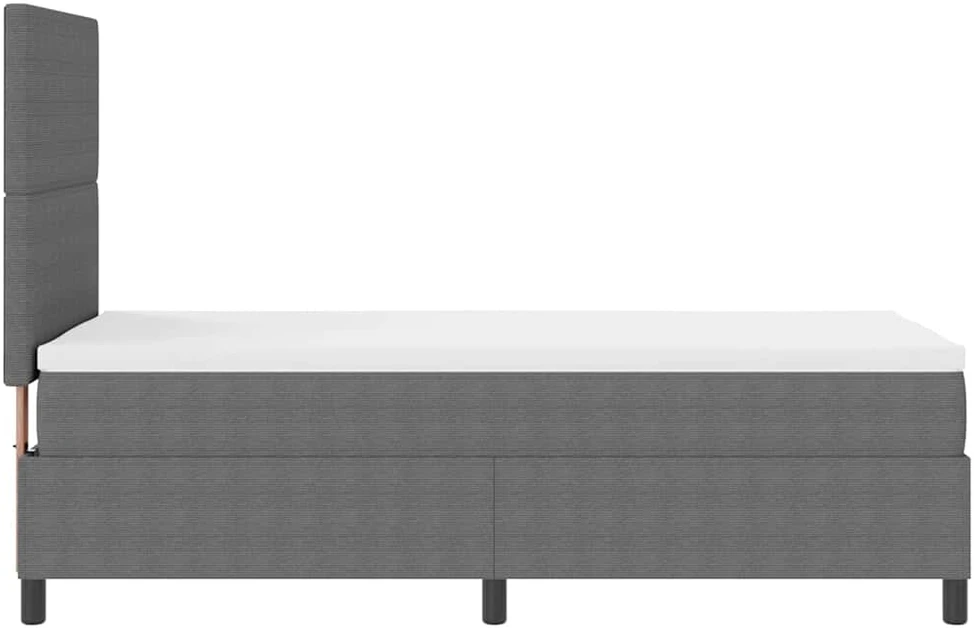 LED Čiužinio Lova Šviesiai pilka ir balta. 90 x 190 cm