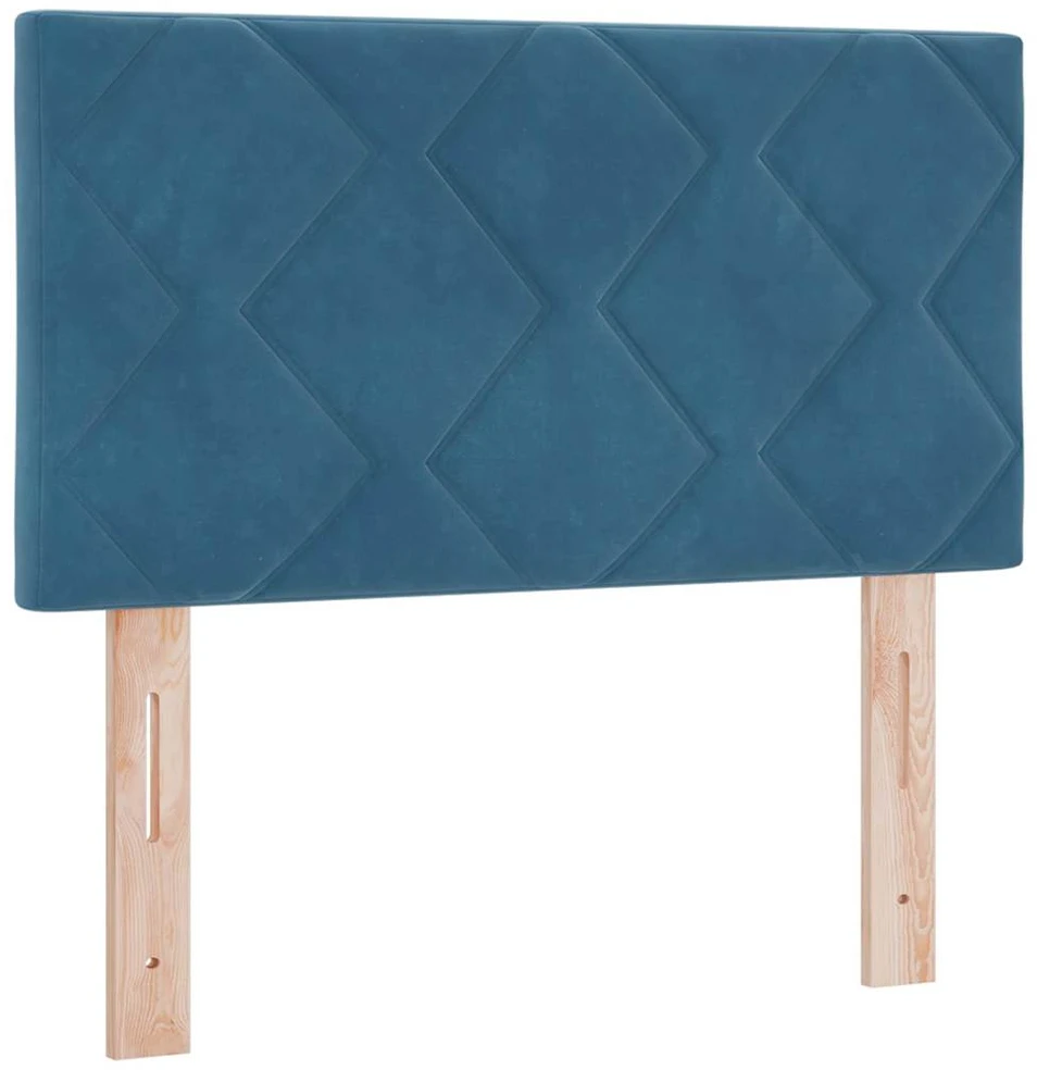LED Čiužinio Lova Tamsiai mėlyna 80 x 200 cm Aksomas