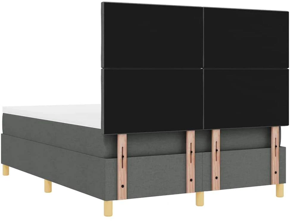 LED Čiužinio Lova Tamsiai pilka 160 x 200 cm audinys