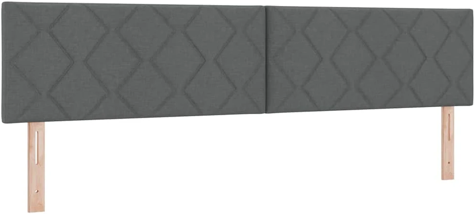 LED Čiužinio Lova Tamsiai pilka 200 x 200 cm audinys