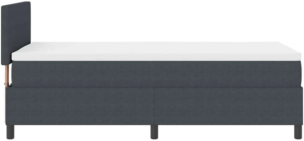 LED Čiužinio Lova Tamsiai pilka ir balta 90 x 190 cm