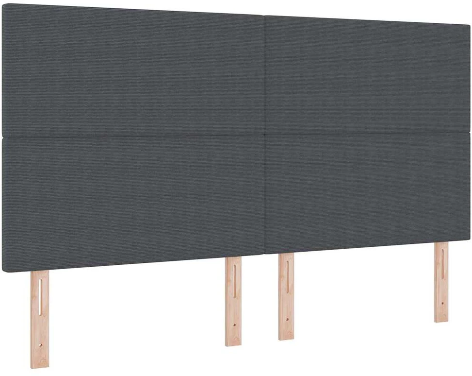 LED Čiužinio Lova Tamsiai pilka ir balta 180 x 200 cm