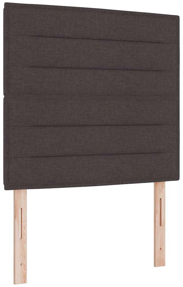 LED Čiužinio Lova Tamsiai rudas 120 x 190 cm audinys