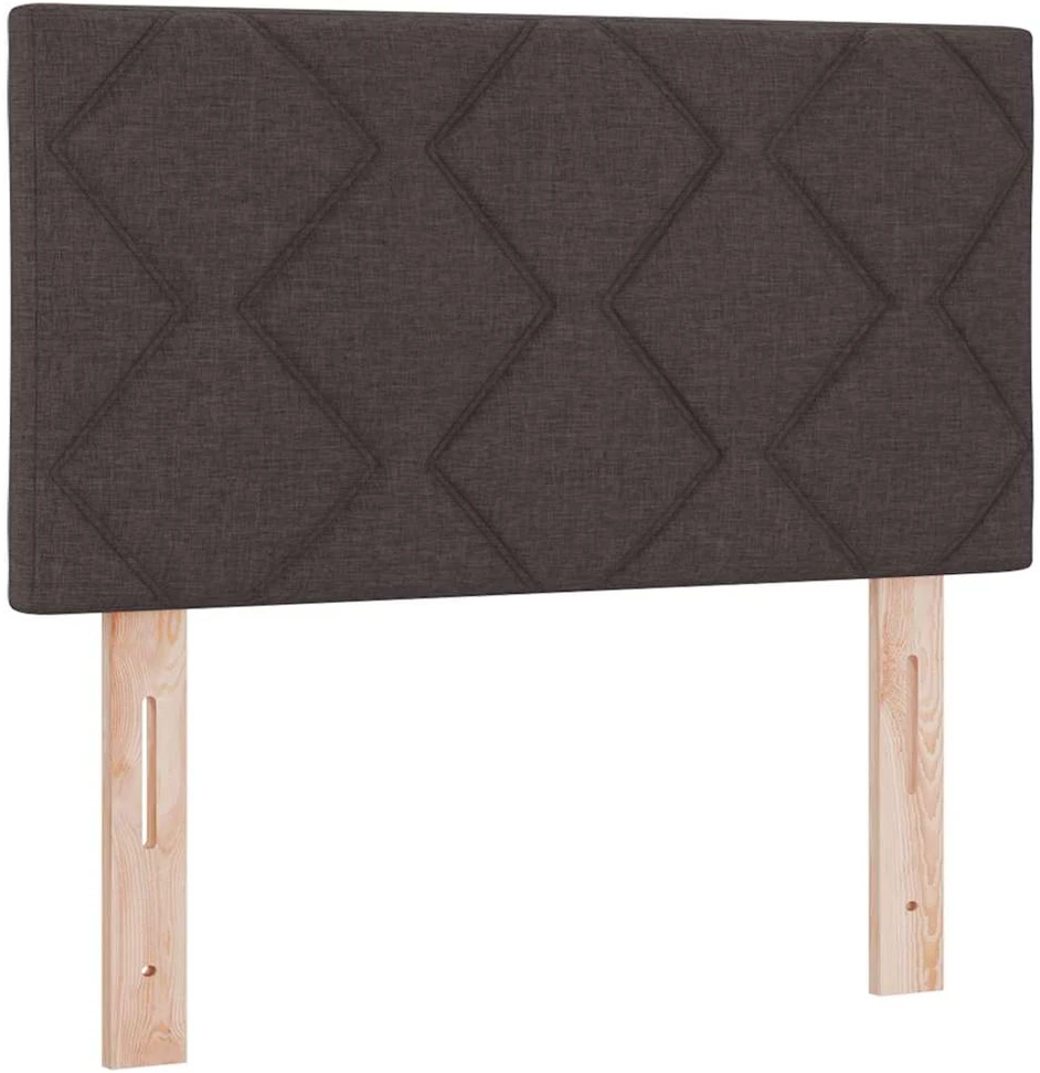 LED Čiužinio Lova Tamsiai rudas 80 x 200 cm audinys