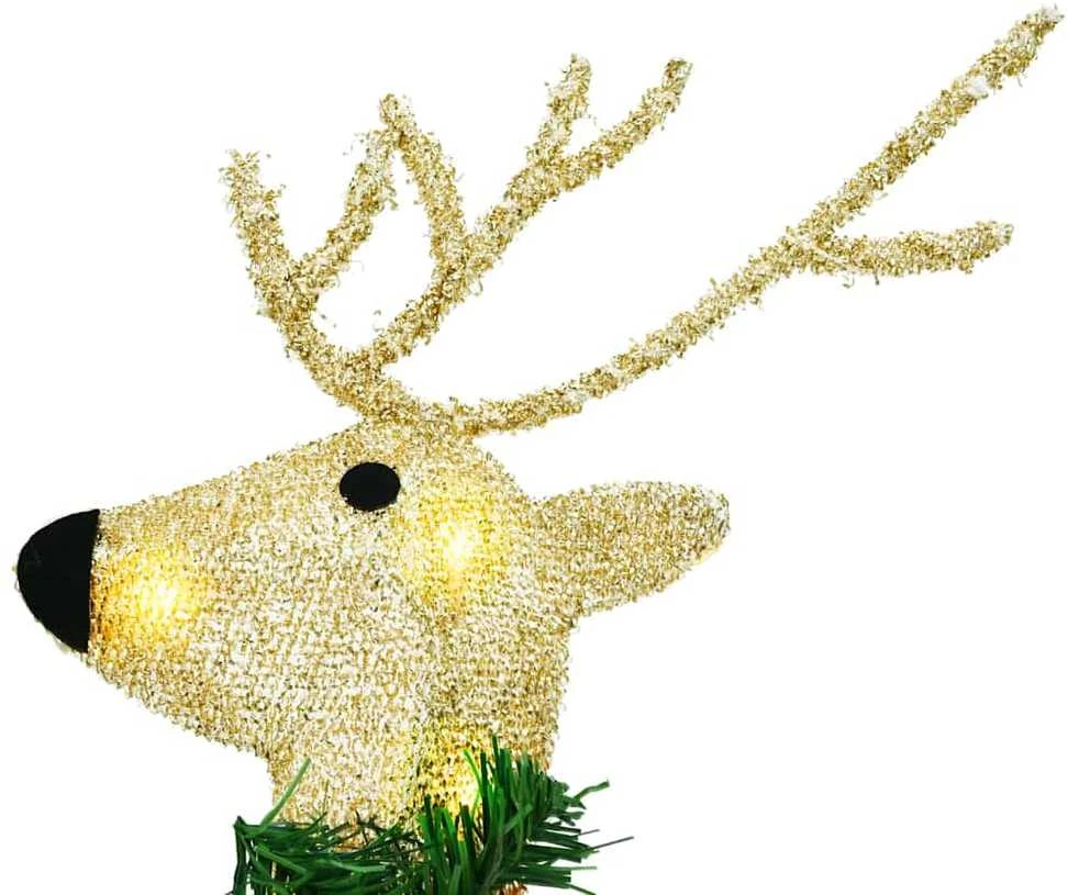 LED elniai 7 vnt. Auksinė 43 x 18 x 66 cm audinys