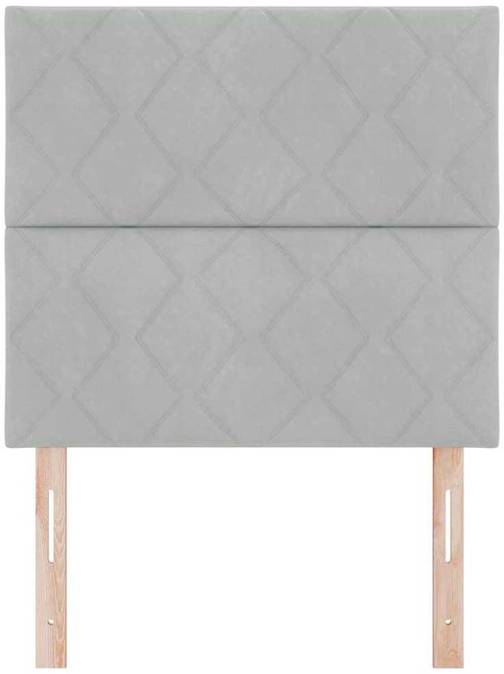 LED galvūgalis Šviesiai pilka 100 cm Aksomas