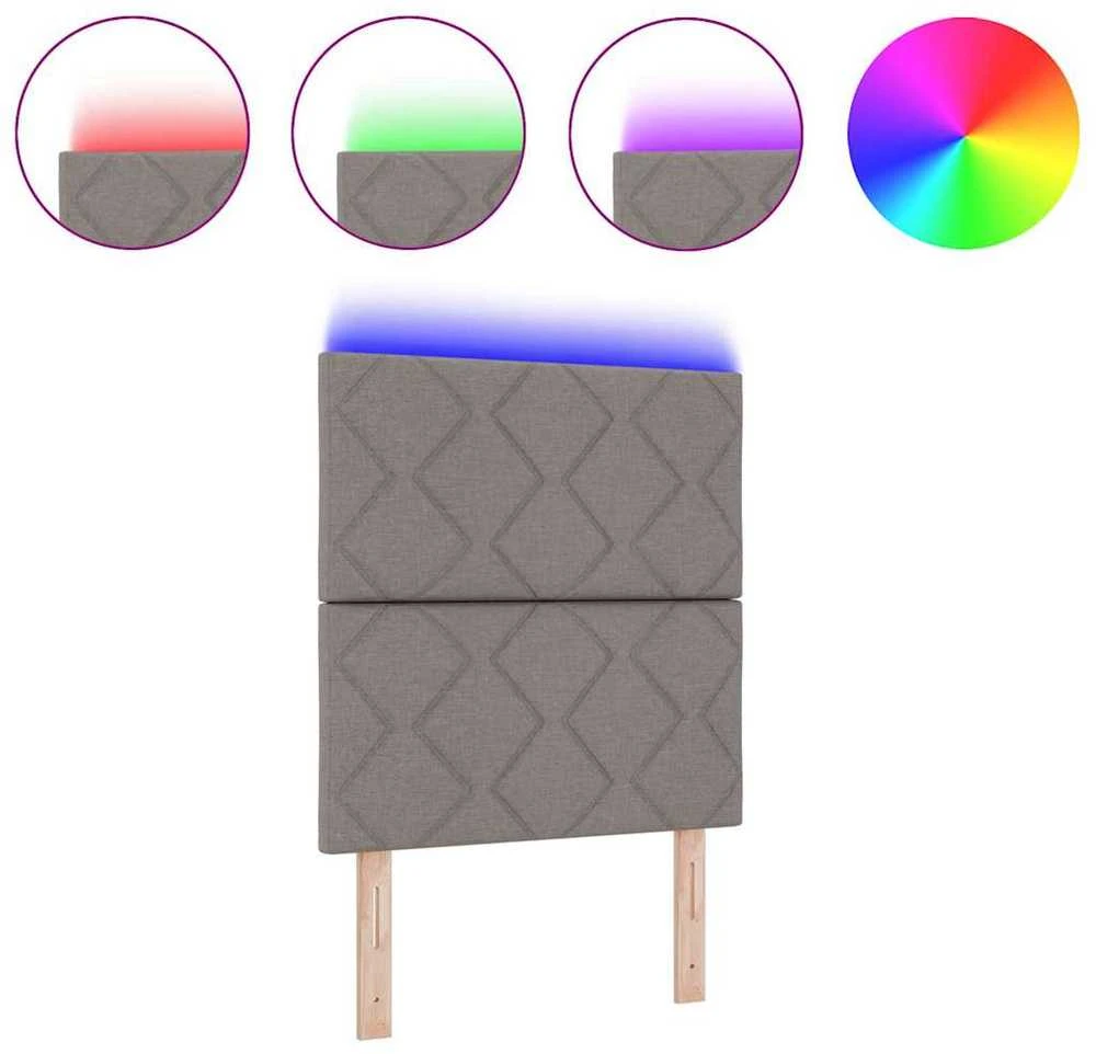 LED galvūgalis Taupe audinys