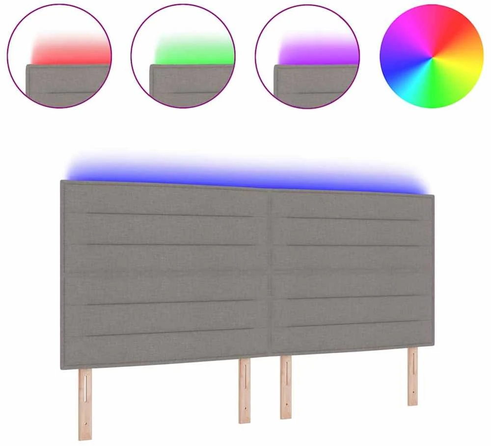 LED galvūgalis Taupe audinys