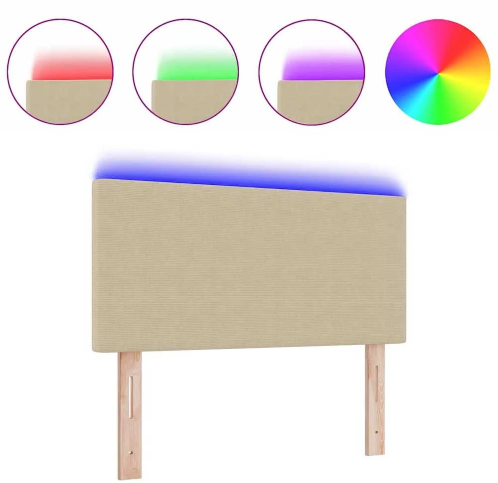 LED galvūgalis Pilkai žalia 80 cm Kordūrinis audinys