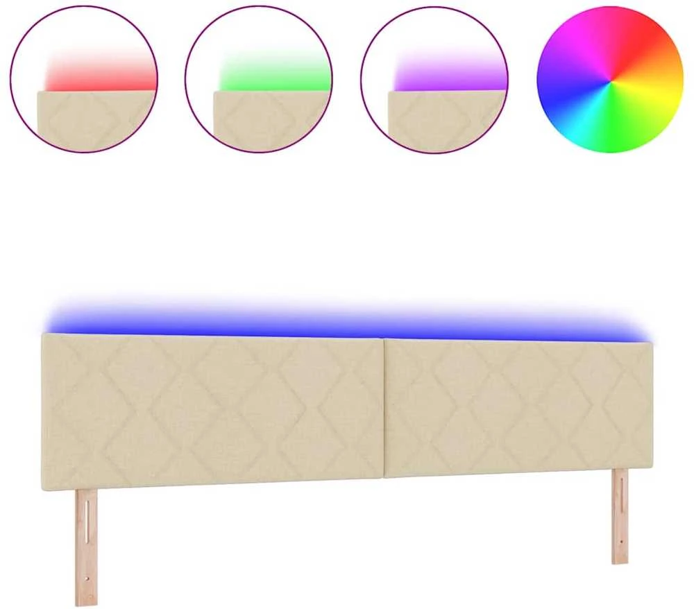 LED galvūgalis Kreminė audinys