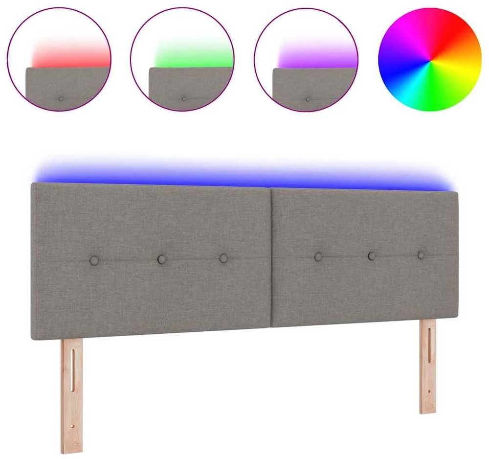 LED galvūgalis Taupe audinys