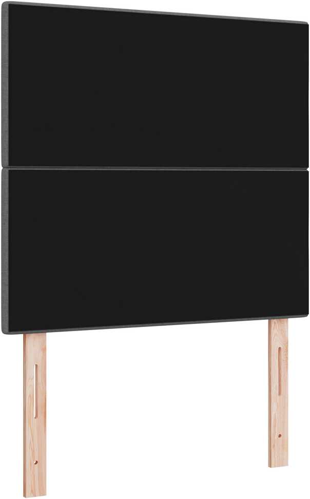 LED galvūgalis su LED juostelėmis Tamsiai pilka 100 cm audinys