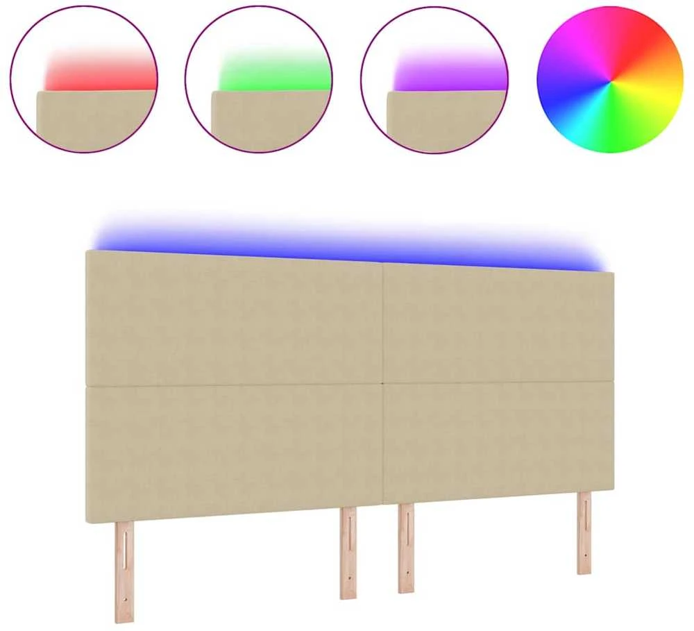 LED galvūgalis Pilkai žalia 200 cm Kordūrinis audinys
