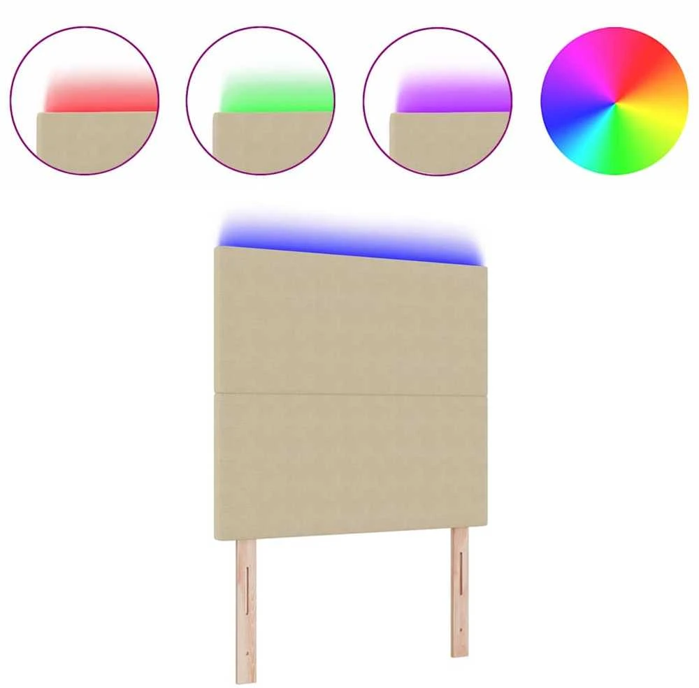 LED galvūgalis Pilkai žalia 90 cm Kordūrinis audinys