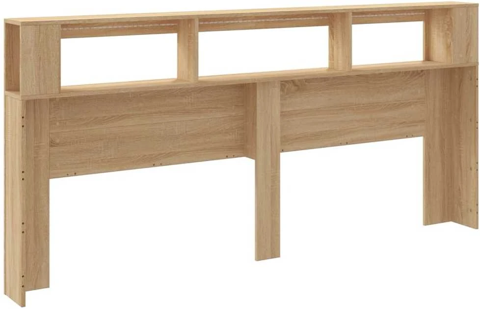 LED galvūgalis, ąžuolo, 220x18,5x103,5cm, apdirbta mediena